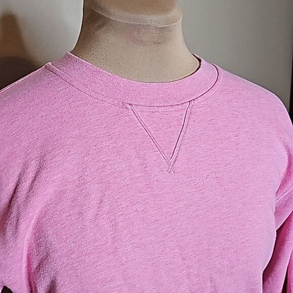 Lululemon 2 All Yours Crew Terry Heathered Azalea Pink Sweatshirt cotton - Picture 2 of 10